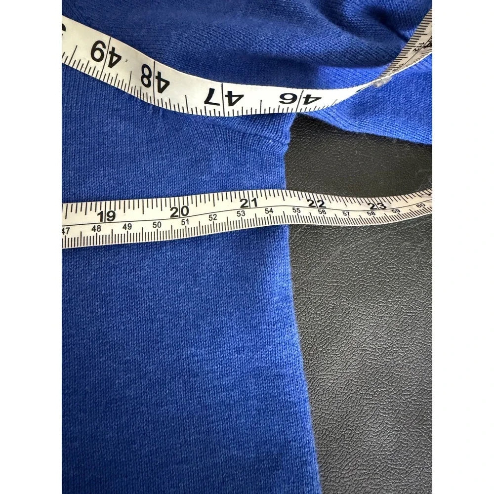 New Joseph Abboud Sweater‎ Mens Medium Royal Blue Pima Cotton Crew Neck Pullover